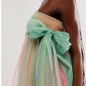 Free People In Rainbows Mini Dress